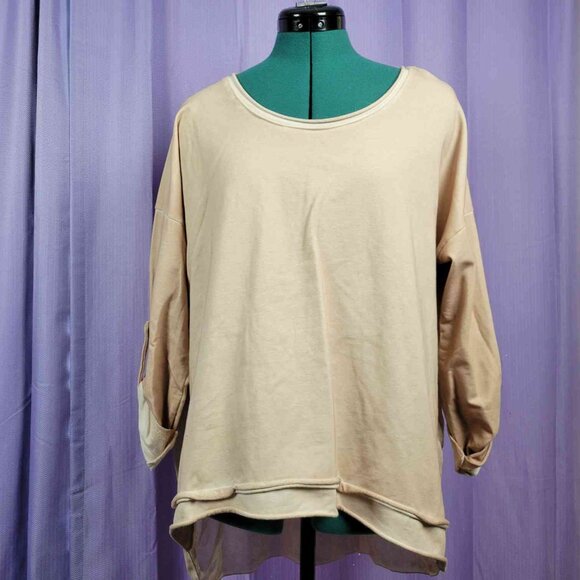 Vanessa Alexandra Loose Beige Top - Picture 1 of 4